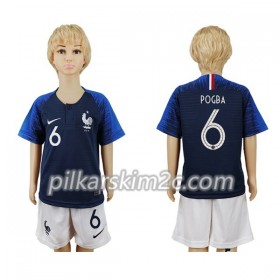 Koszulka Francja Pogba 6 Dziecięca Główna Mistrzostwa Świata 2018 - Koszulki Piłkarskie